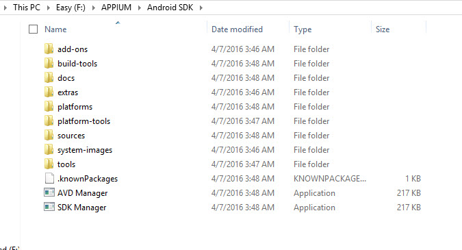 Android folder structure