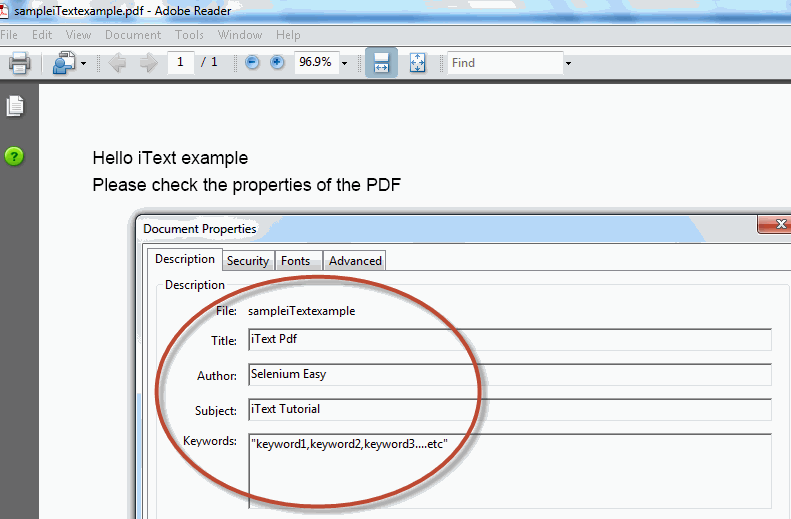 itext document proposal options