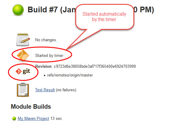 Git repo triggered in jenkins