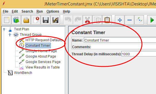 Apache JMeter Constant Timer 