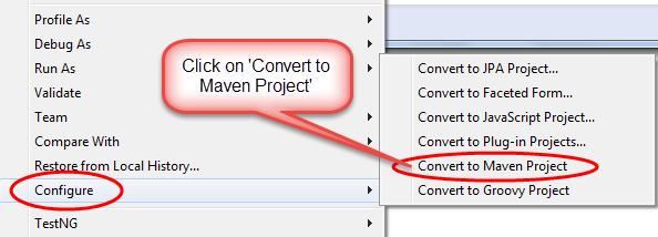 Convert To Maven Project