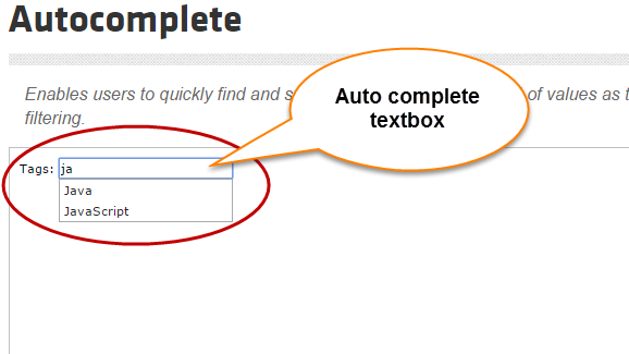 auto complete textbox